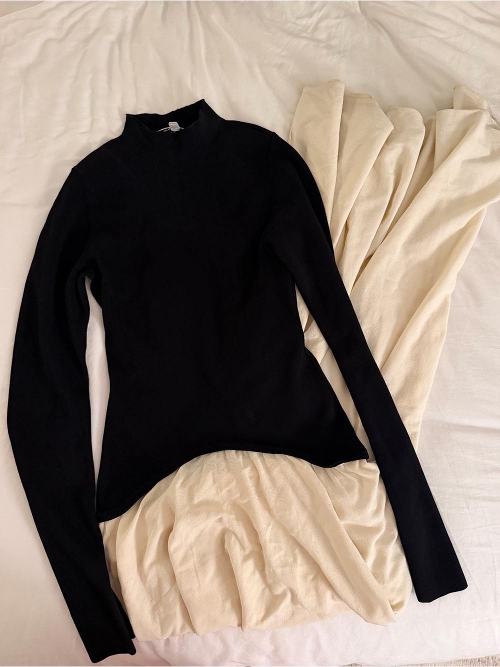 Solid & Striped Soglio Dress Ecru / Noir - Picture 4 of 6